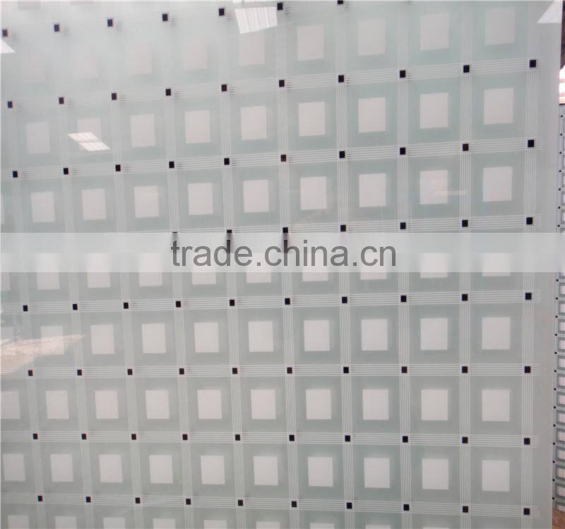 3mm 4mm 5mm SilkScreen Printed Tempered Glass Decorative Glass Silkscreen Printed Glass