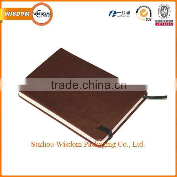 Leather hardcover recycled paper notebook