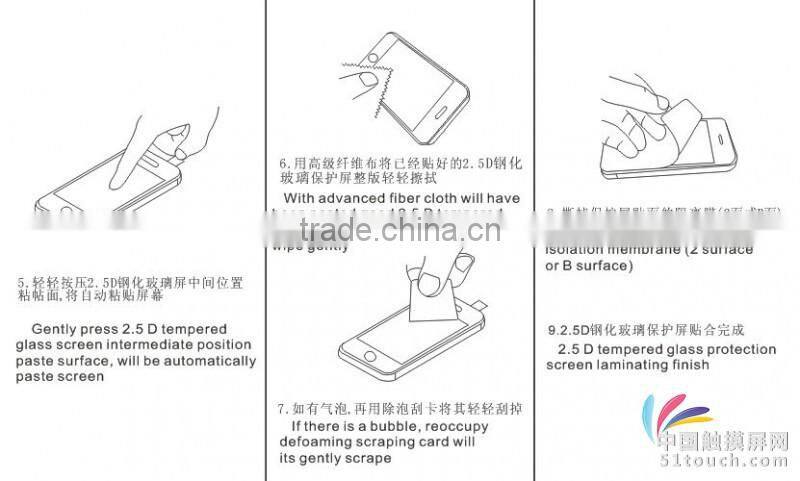 3d tempered glass screen protector for S6 edge