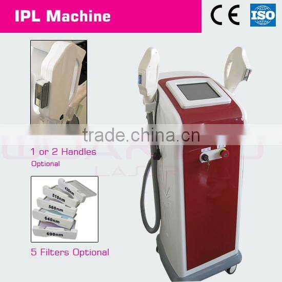 multi-functions IPL+RF E-light beauty machine to remove wrinkle acne pigment freckles