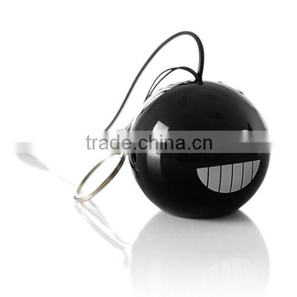 Mini Bomb Keychain USB Rechargeable 3.5 mm Speaker