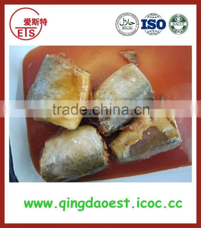 Tomato sauce flavor in canned fish