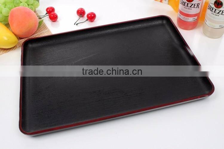 Japanese Style Plastic rectangular non-slip Tray