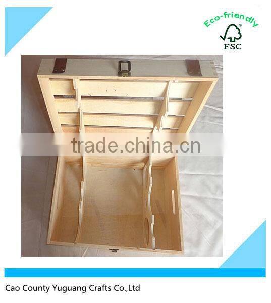 wholesale cheap classic wine box for 1, 2,3,4,6 bottles