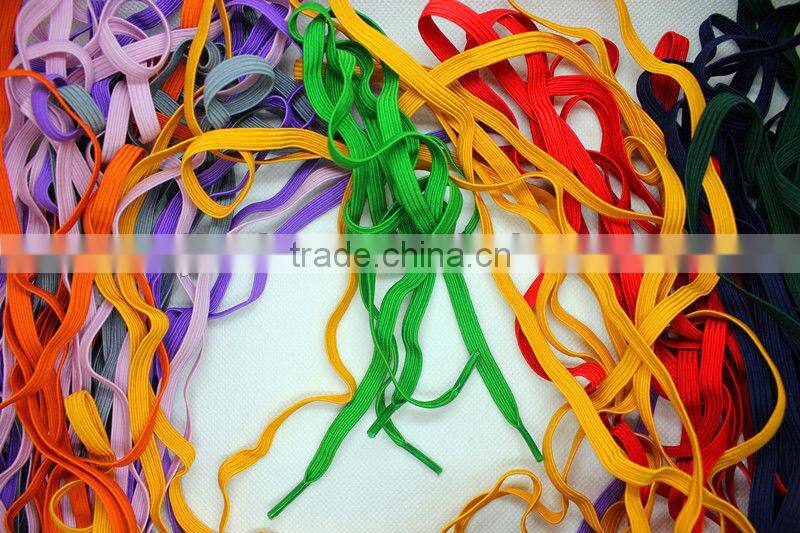 6mm-10 yellow hollow polypropylene rope flat/round elastic cords