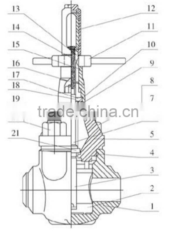 mud gate valve from 2000 PSI to 5000 PSI API 6D Oil and gas industry