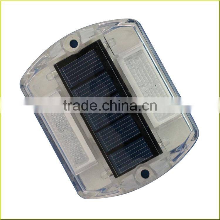 Solar Plastic Road Stud 4 LED with double reflective
