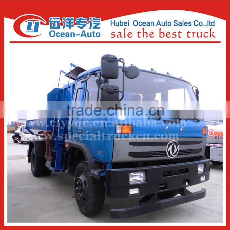 2015 new condition dongfeng 12m3 hydraulic lifter garbage truck