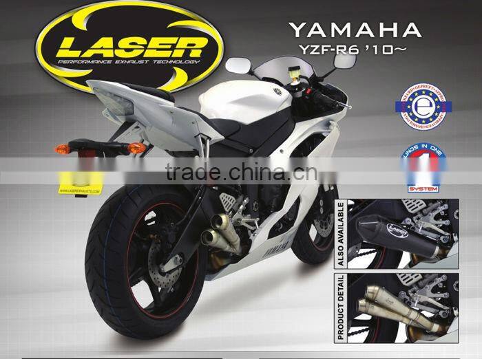 For Yamaha YZF R6 2010 Motorcycle Exhaust Pipe LASER "X-Treme" slip-on mufflerset "GP-style" D70