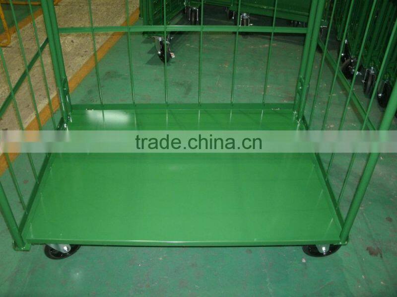 nesting folding mesh roll container