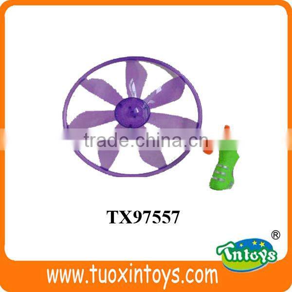 flying disk shooter toy, frisbee fan, fabric flying disc