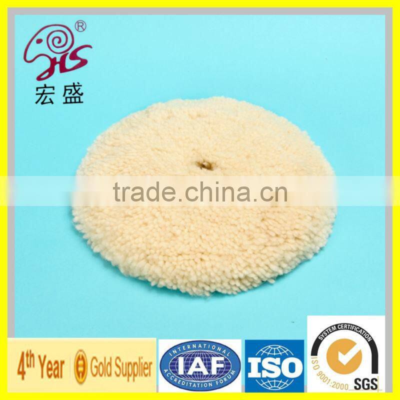 hongsheng product 100% Australian wool nylon tape Backing Diamond Polishing Pads china factory