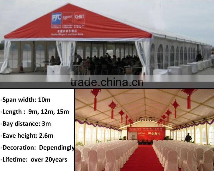 Luxury aluminum tent for commercial event with aluminum profile