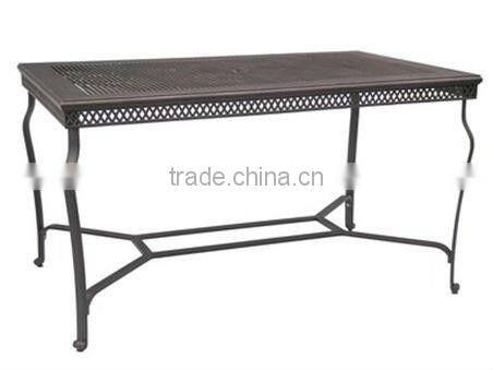 cheap patio cast aluminum dining table 61204