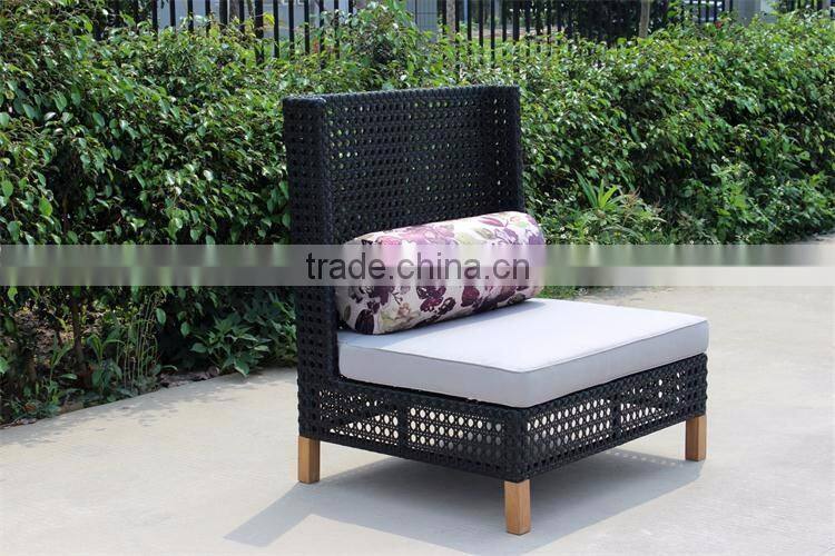 Cow eye weaving rattan armless chair