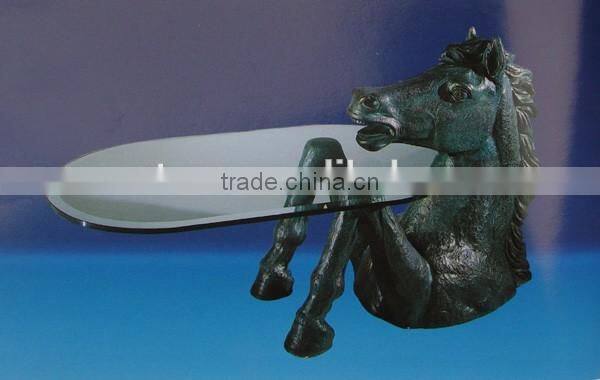 Modern style glass top hand carved marble base dining table