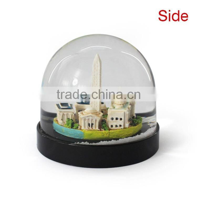 2015 clear plastic craft snow globe