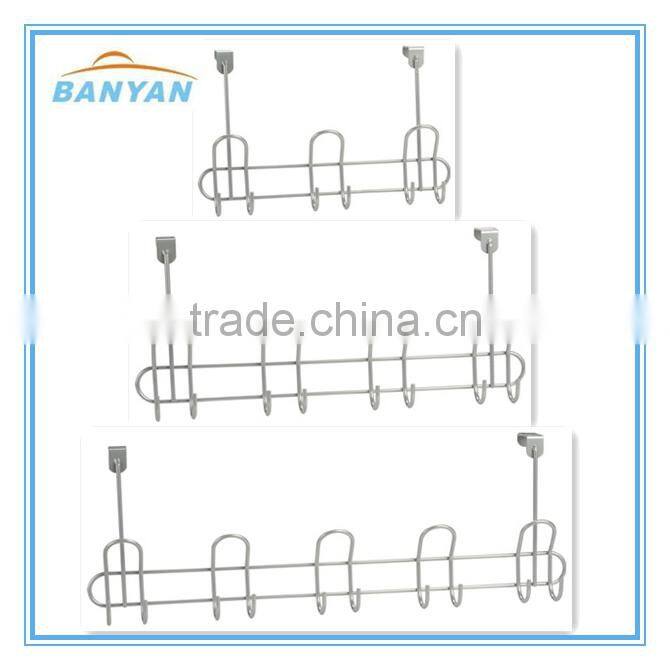 Wholesale Over The sale Door 10 Hook Organizer Rack brush Finish , metal coat hooks