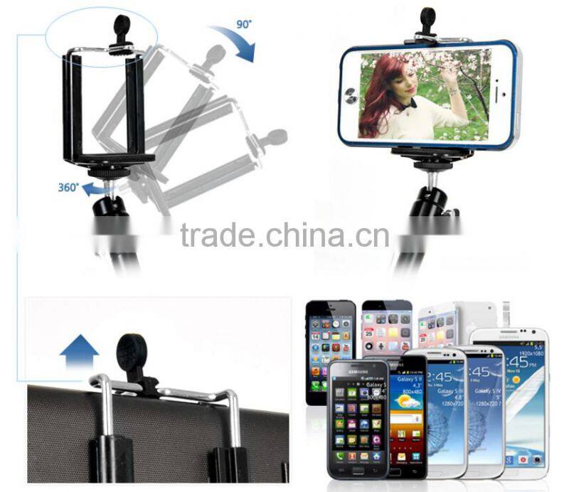 2016 popular selfie stick with bluetooth shutter button, selfie monopod, selfie holder for travel tourism