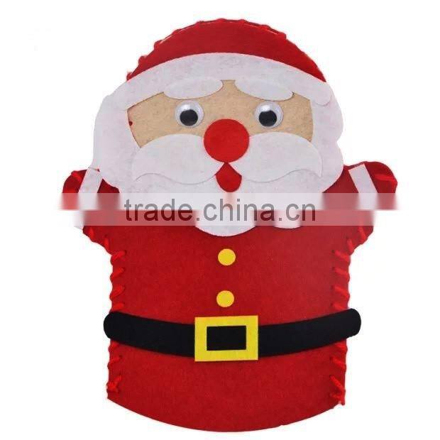 16053009 factory directly selling for Children handmade ready cutting felt hand puppet kit