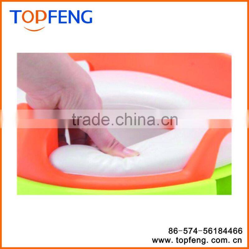 4 in 1 Soft Secure Non-slip Comfortable Seat ,Step Stool Toilet Trainer Baby Potty, Perfect Mommy's Helper for Kids Boys Girls