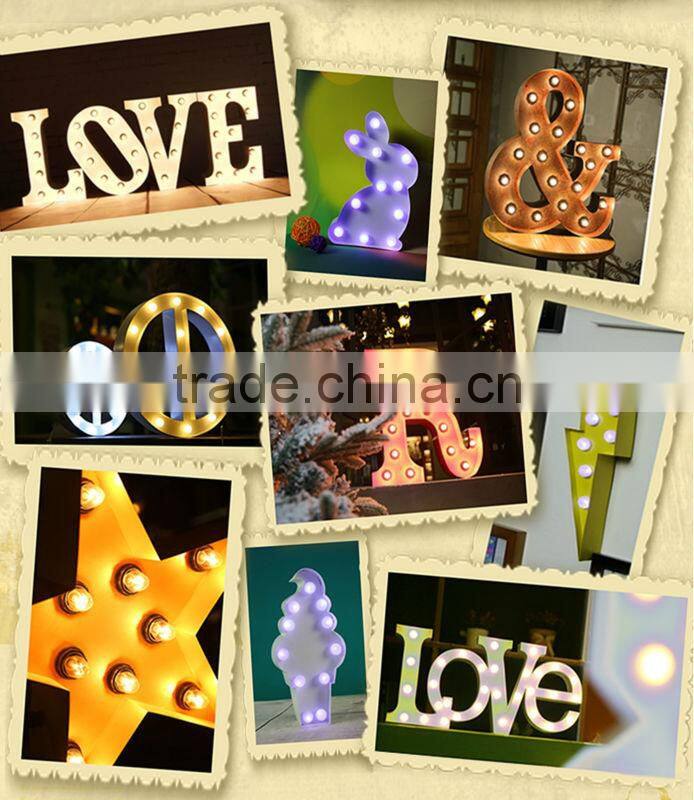 table decoration letter