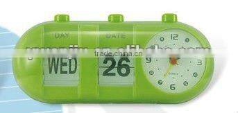 Supply creative fashion decorate calendar table clock