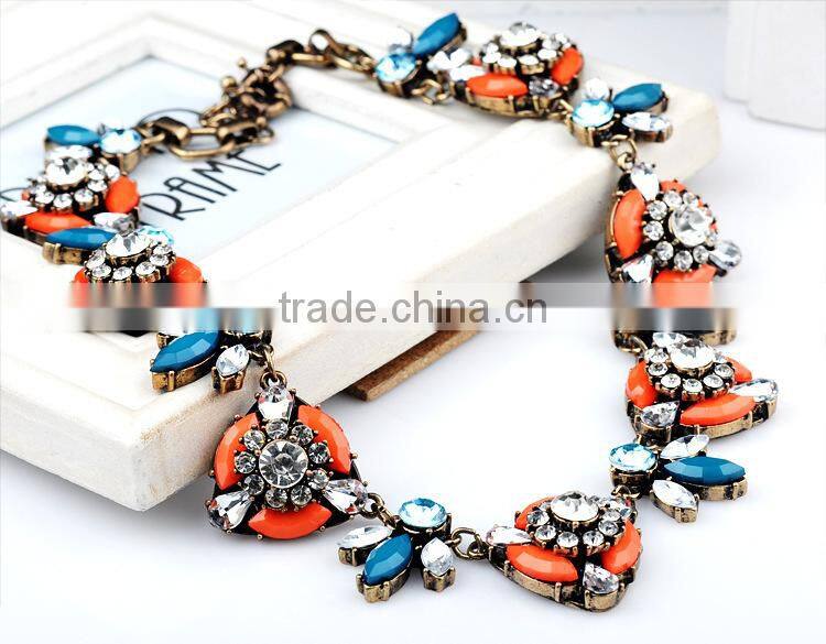 Colorfull handmade alloy jewelry necklace