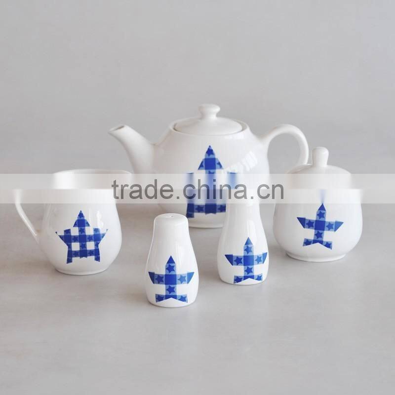 ceramic sugar pot and milk jar set,porcelain sugar pot and milk jar set,10oz sugar pot and milk jar