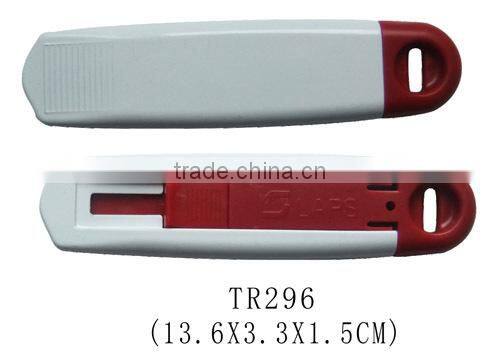 Easy cut Cutter Knife /Self-Retracting Safety-Tipped Blade