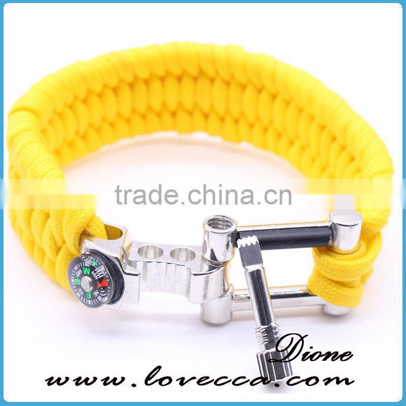 Outdoor Wholesale Paracord Survival Bracelet with Bottle Opener Buckle