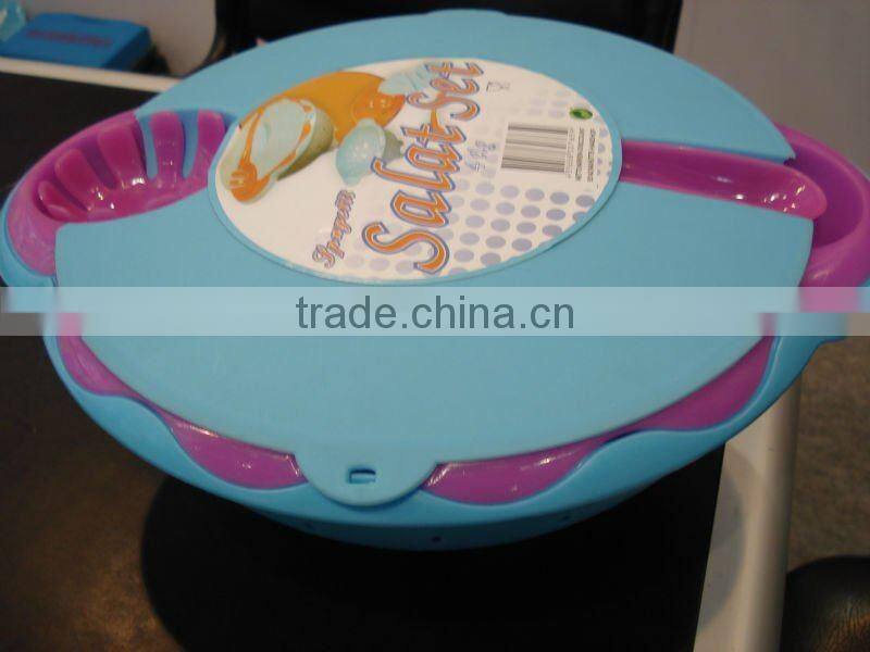 plastic salad container, plastic salad bowl