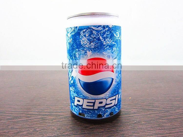 Mini USB OEM logo Tin Cans Speaker for Promotion