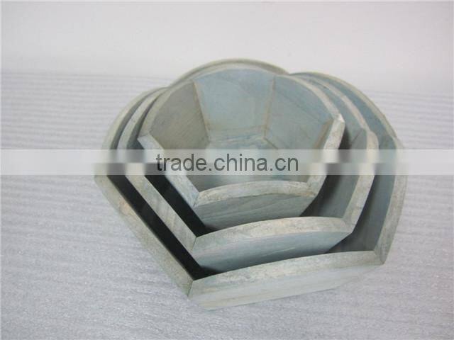 gift wood wooden corner flower pots