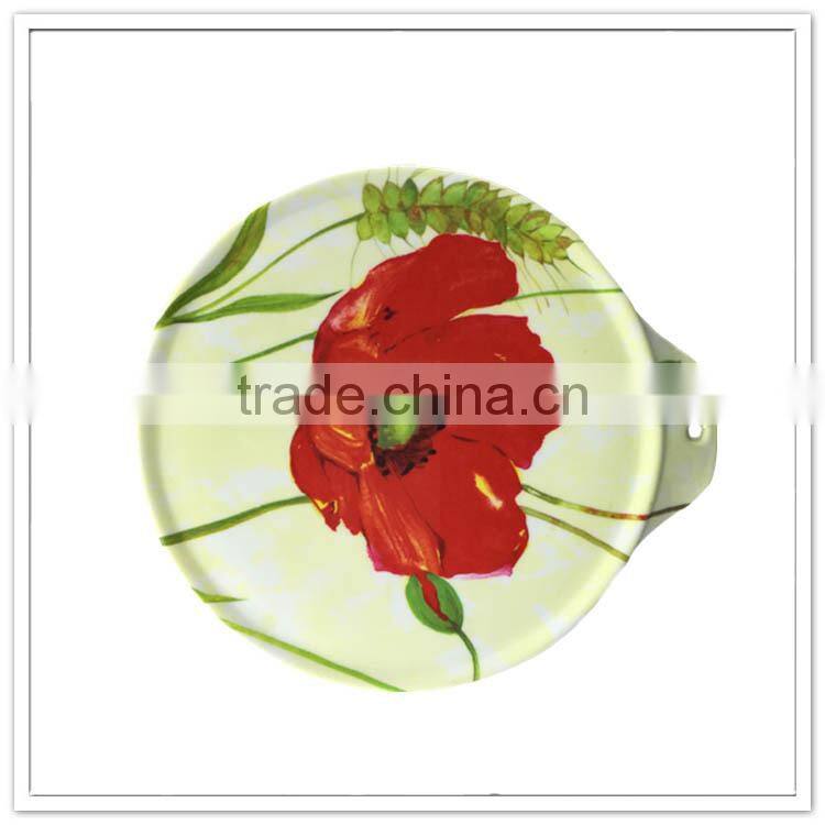Flower hand-painted round shape new arrival wedding use tony chopping block