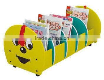 LT-2151G High quality pine wood book shelf for kids
