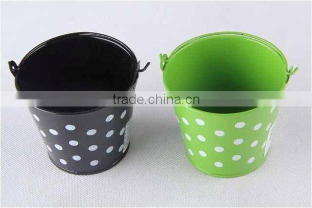 High Quality Chinese Factory New Style Garden Bucket for kids with dot printing