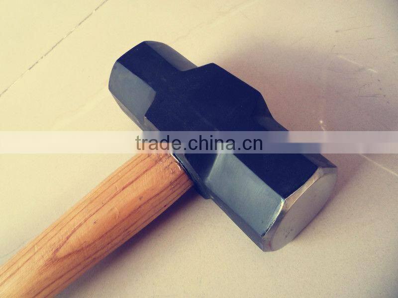 British type sledge hammer with wooden handle