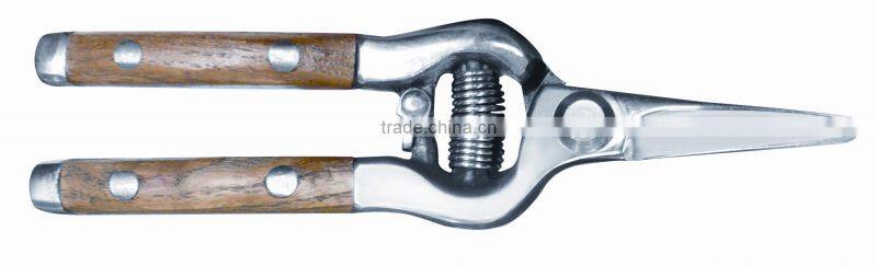 High Quality Garden cutter 8" Bypass Pruner with wooden handle