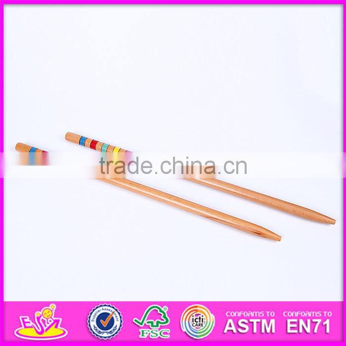 2016 new fashion children 6 group of wooden croquet set W01A164