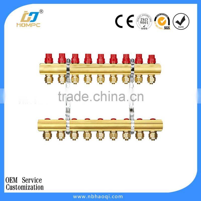 brass manifold for underfloor heating central heating manifold