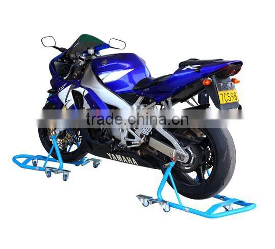 Newly Developed Knock-Down Motorcycle Front Rear Wheel Parking Stand Set