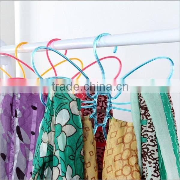 OEM plastic butterfly shape hanger/wholesale plastic hanger for scarf/custom plastic butterfly shape hanger for scarf
