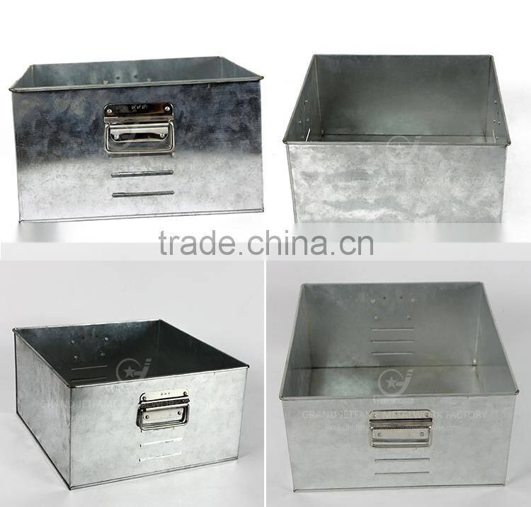 homeware galvanized vintage high quality metal coal bucket