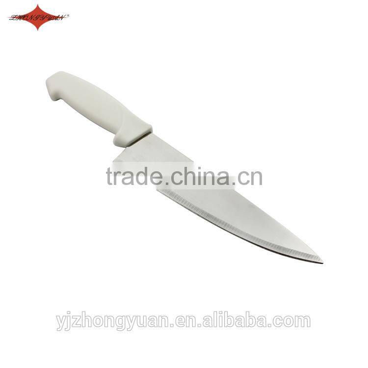 ZY-B10513 8 inch stainless steel chef kitchen knife with comfortable PP handle
