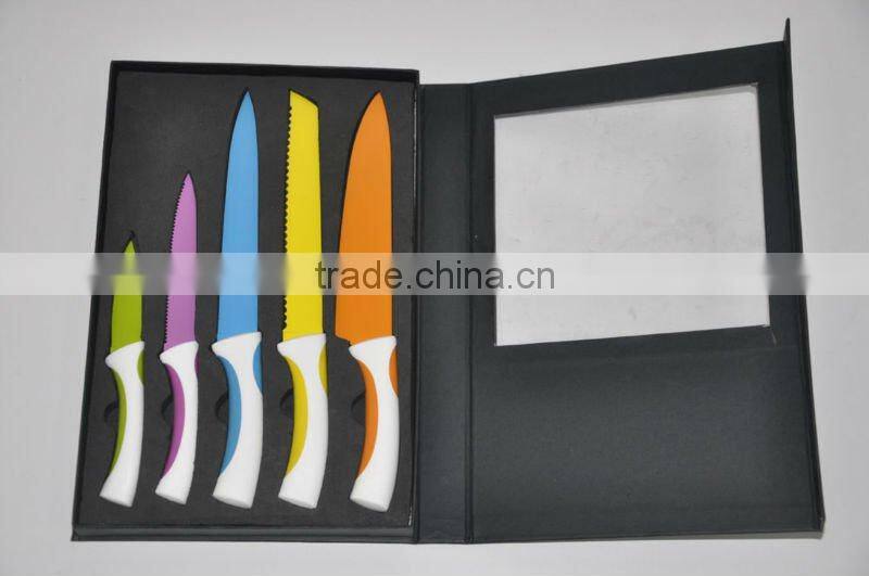 Patent-style color knives with EVA gift box