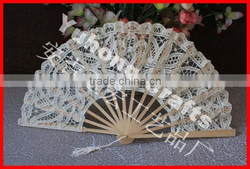 Beautiful bamboo lace fan