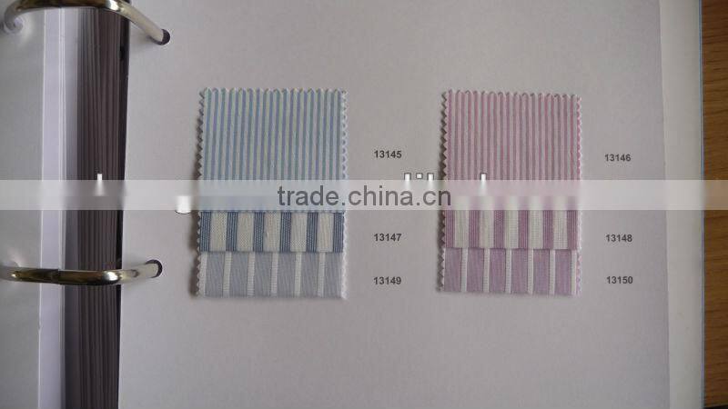 New design yard dyed gingram easy care cotton fused spread collar dress shirts