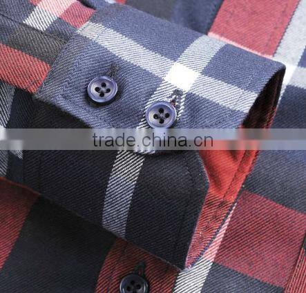 2104 new style men's spring or fall twill plaids casual shirt