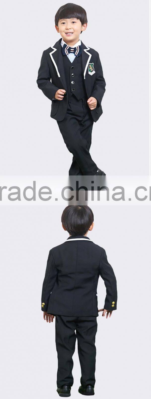 Formal Polyester Boys Kids White Dress Suit